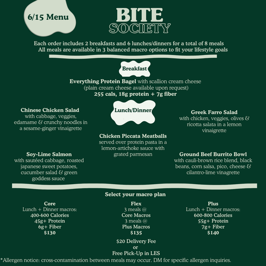 Bite Society Weekly Meal Set